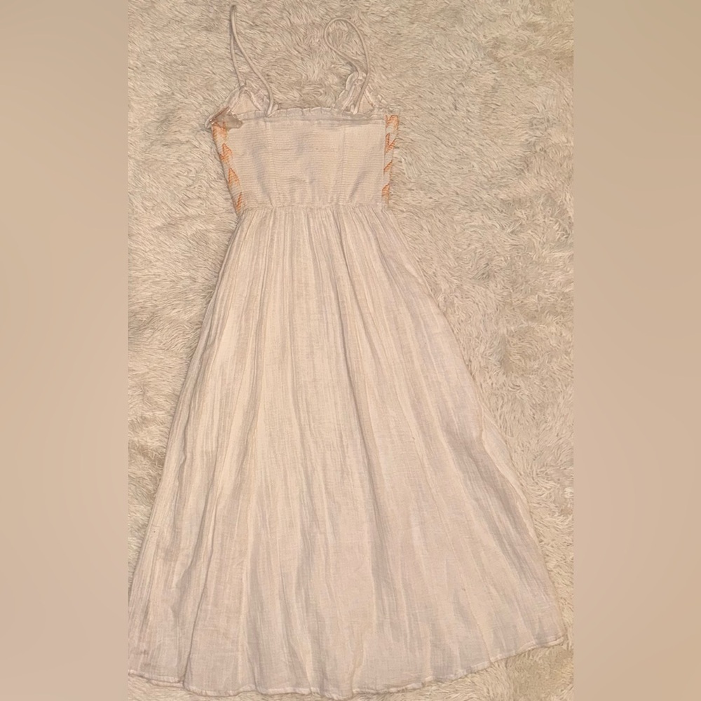 NWOT FREE PEOPLE sweet nothings midi dress in marshmallow white sz S - Picture 4 of 5